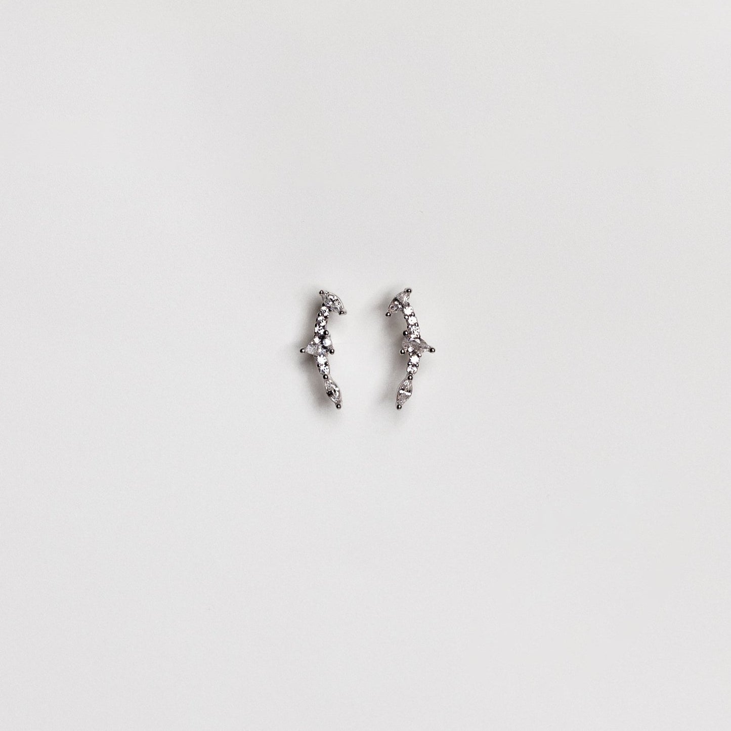 Chalet Climber Stud Earrings | Hypoallergenic Earrings | Earrings for Sensitive Ears