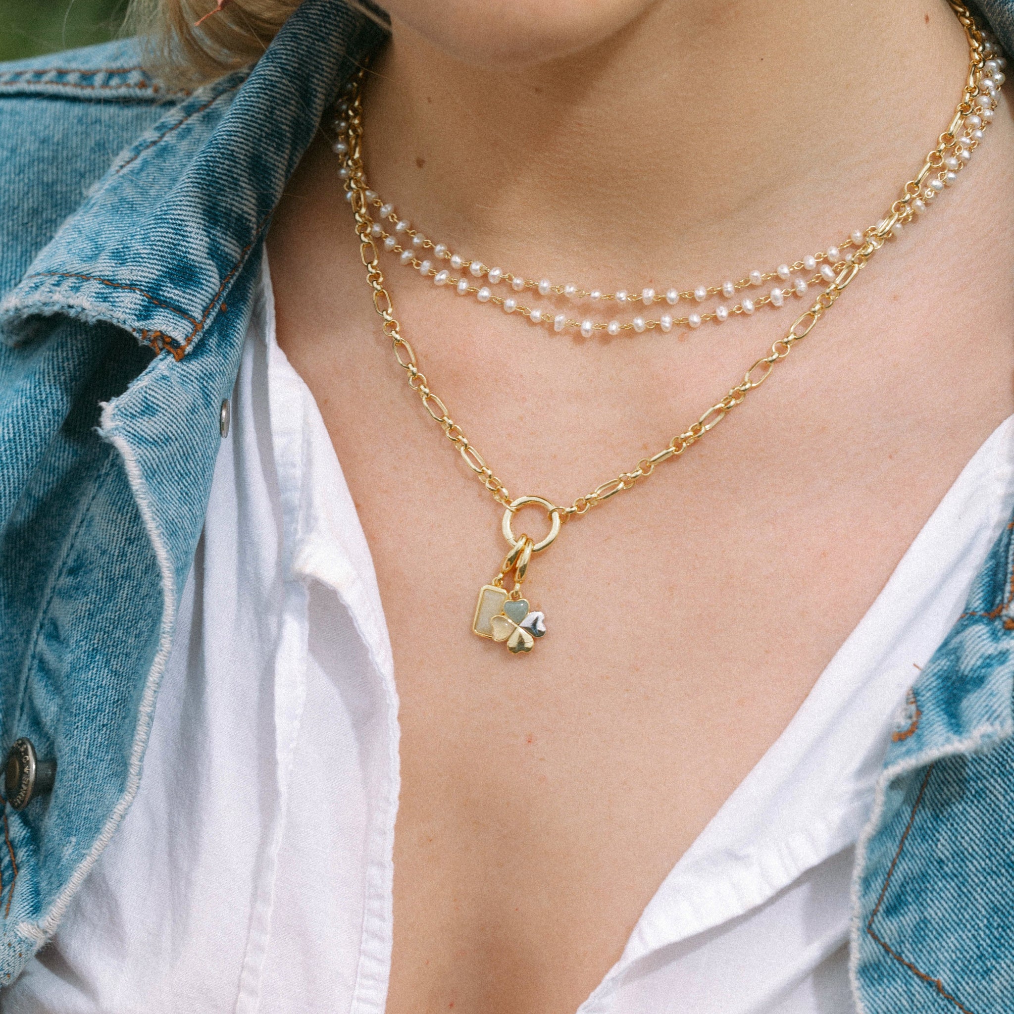 Lucky Clover Charm - Engravable