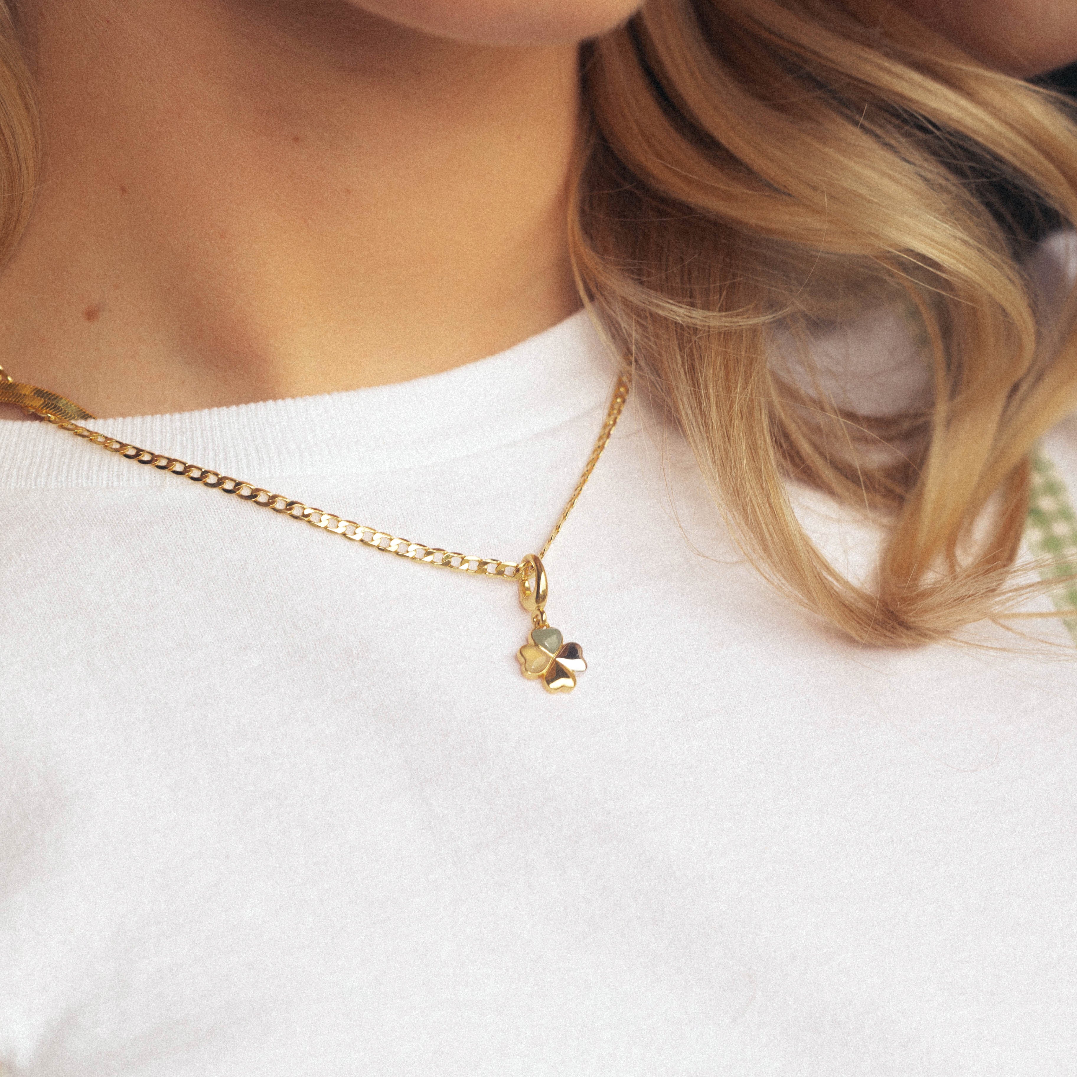 Lucky Clover Charm - Engravable