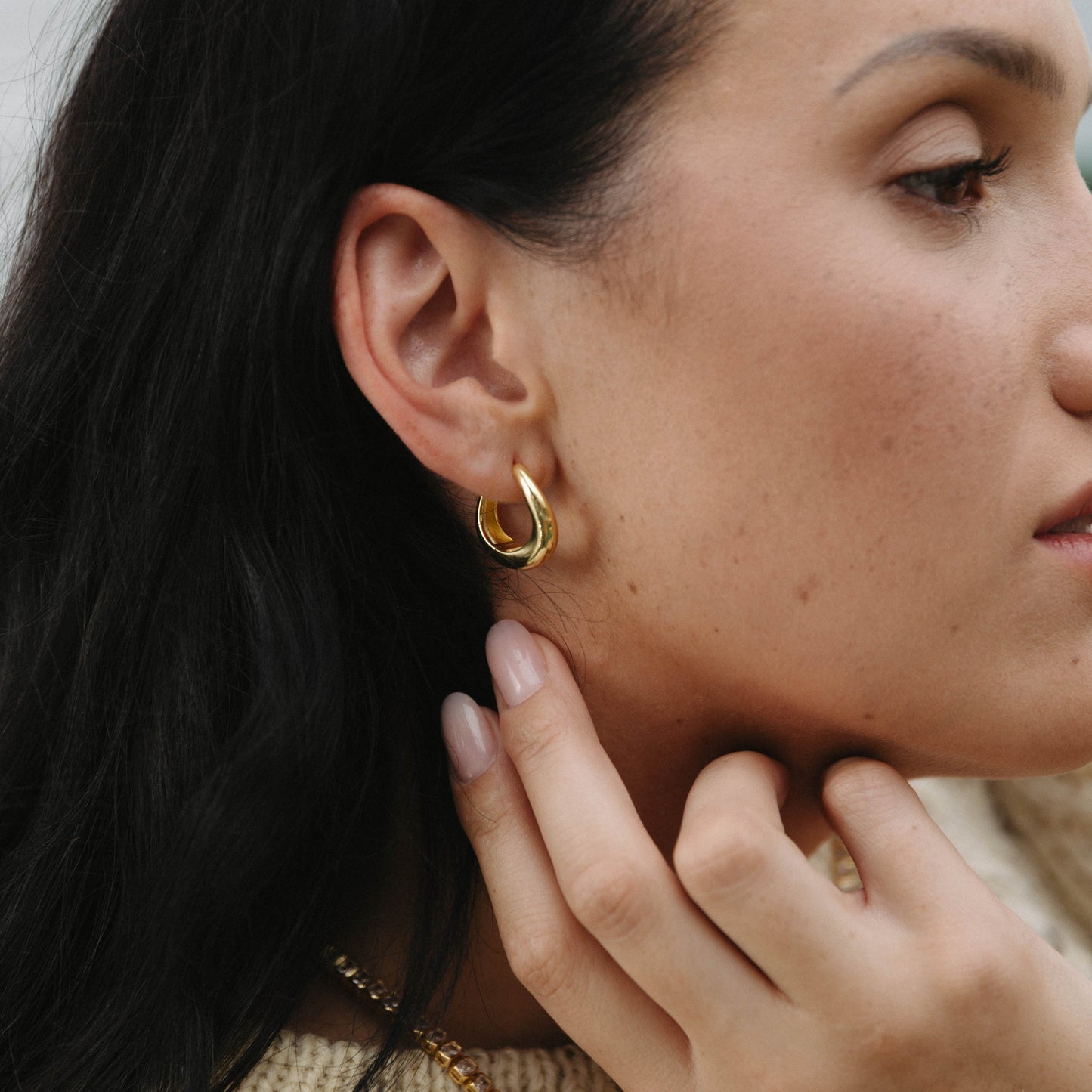 Wavy Hoop Earrings