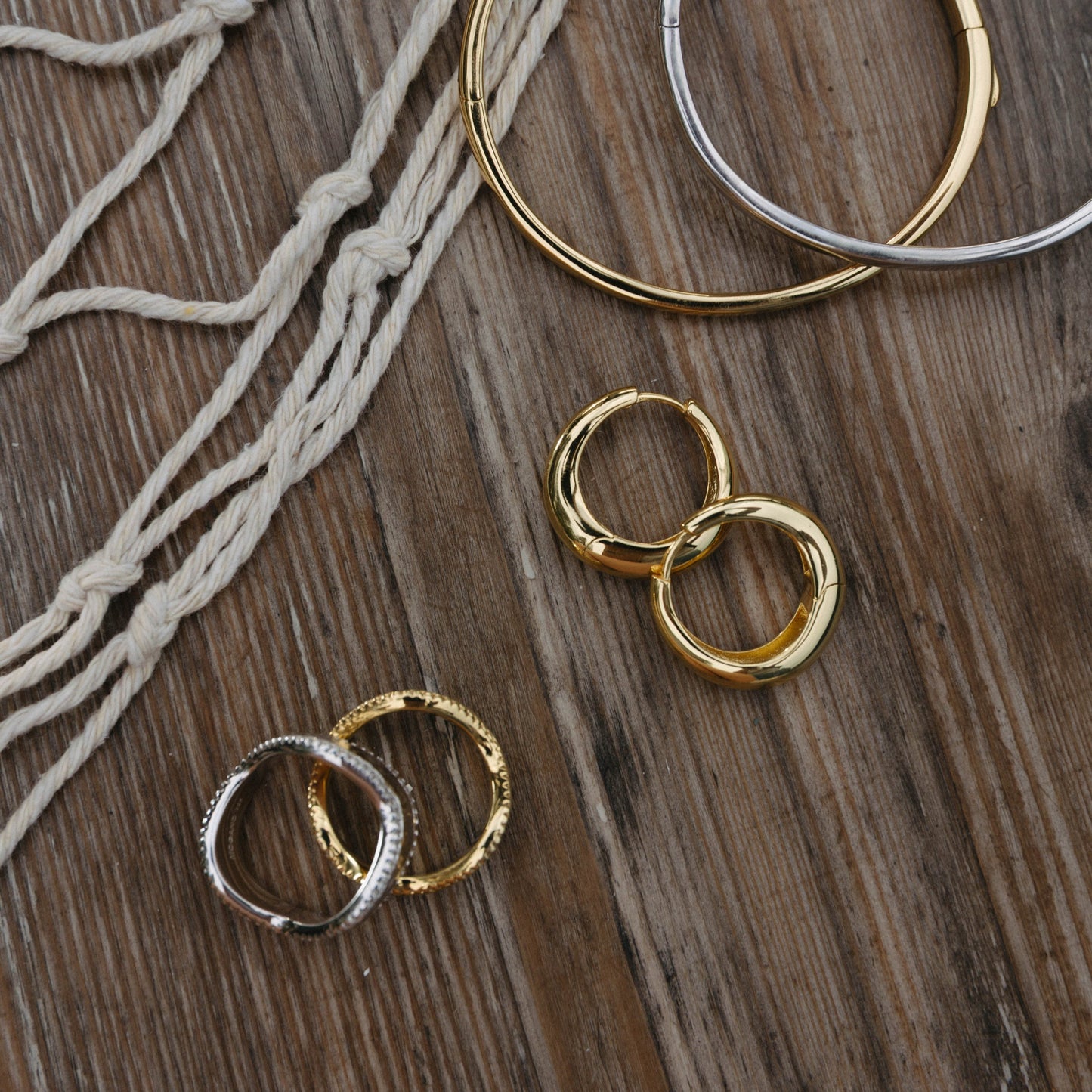 Wavy Hoop Earrings