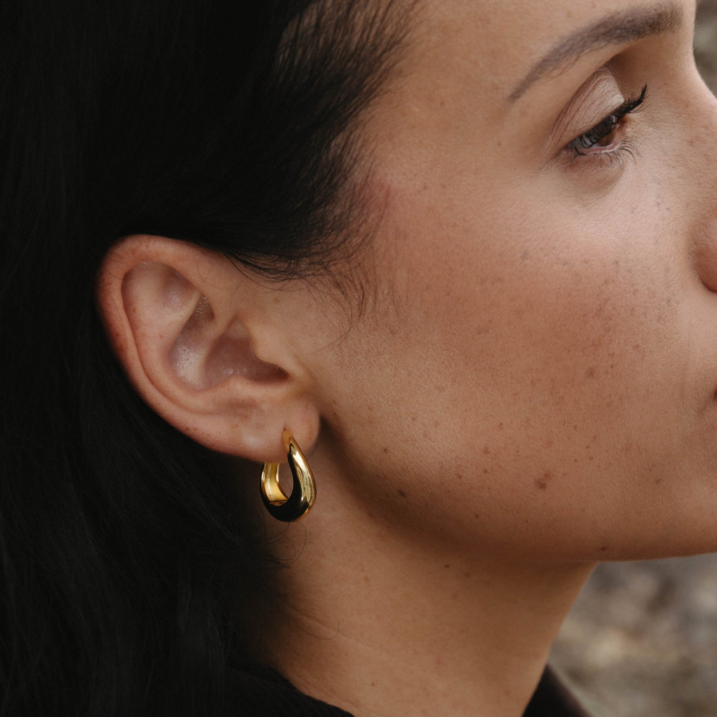 Wavy Hoop Earrings