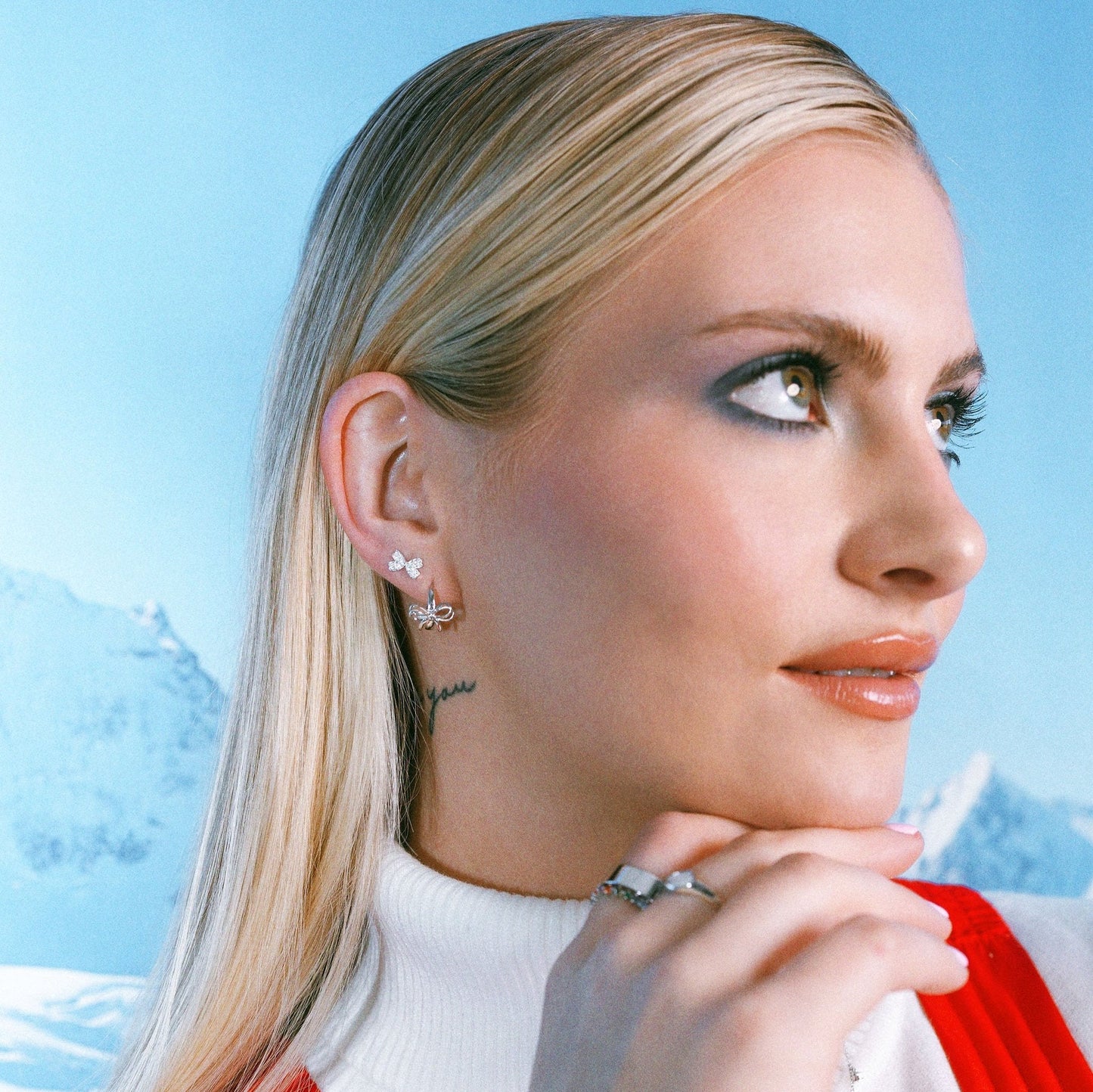 Demure Bow Stud Earrings