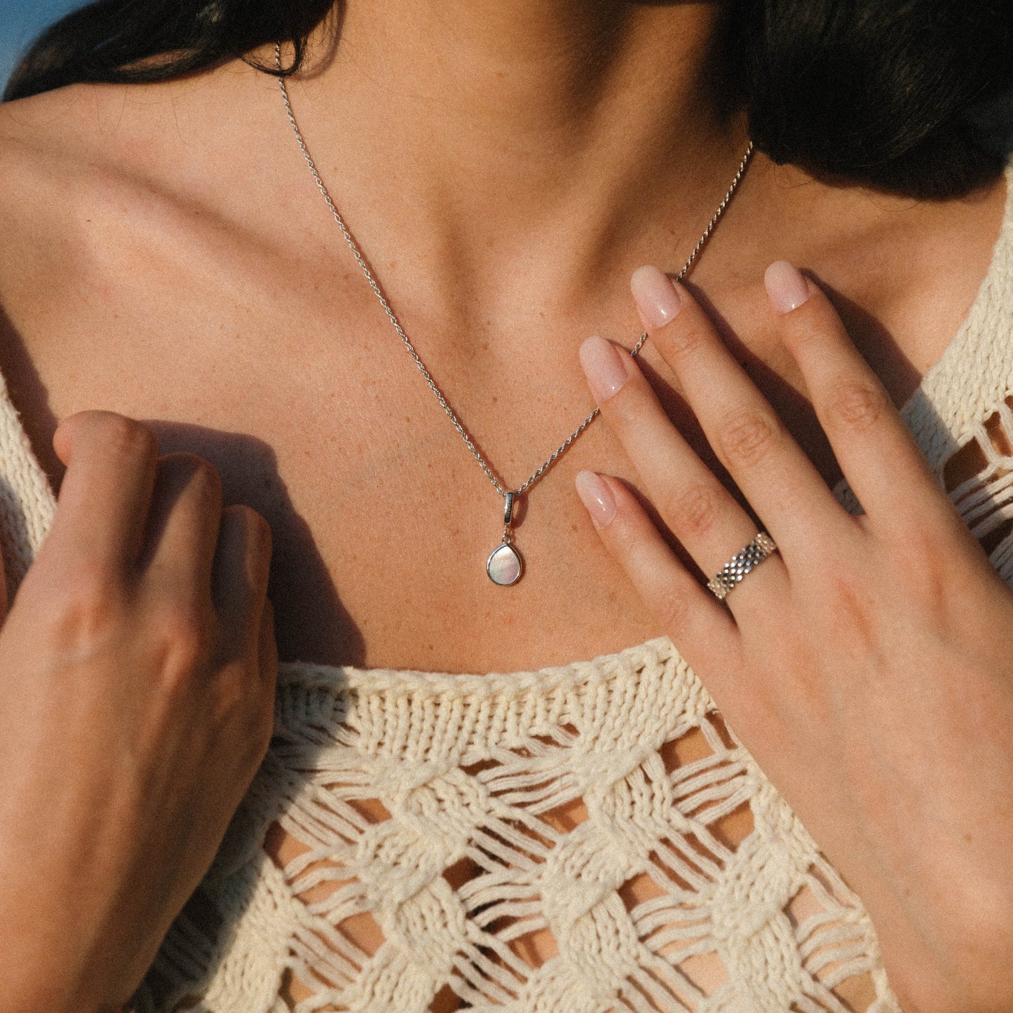 Engravable Mother of Pearl Charm