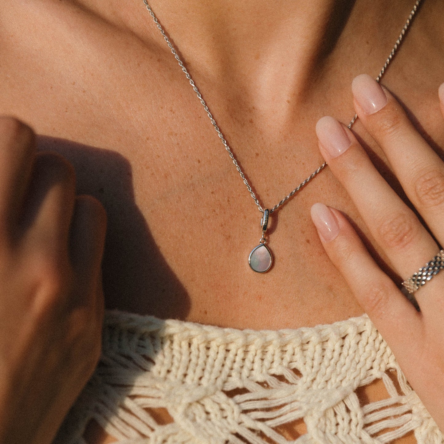 Engravable Mother of Pearl Charm