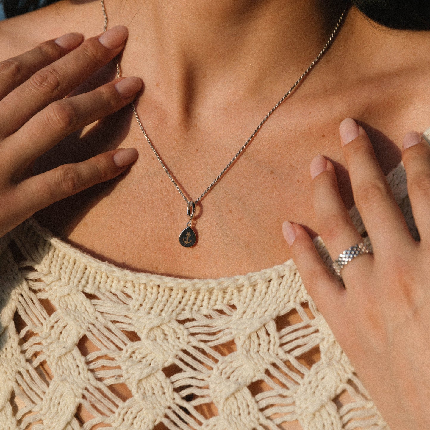 Engravable Mother of Pearl Charm