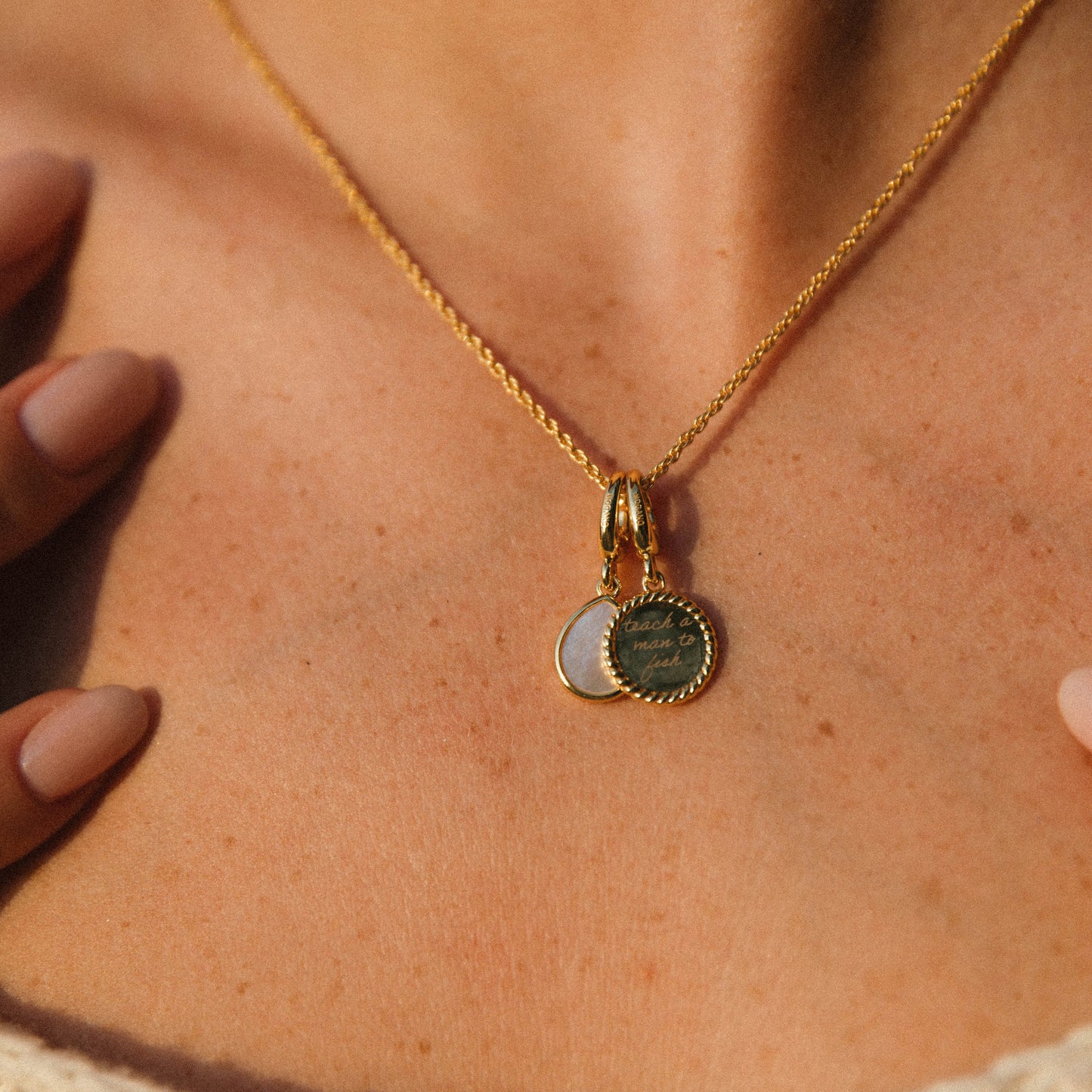 Engravable Round Disc Charm