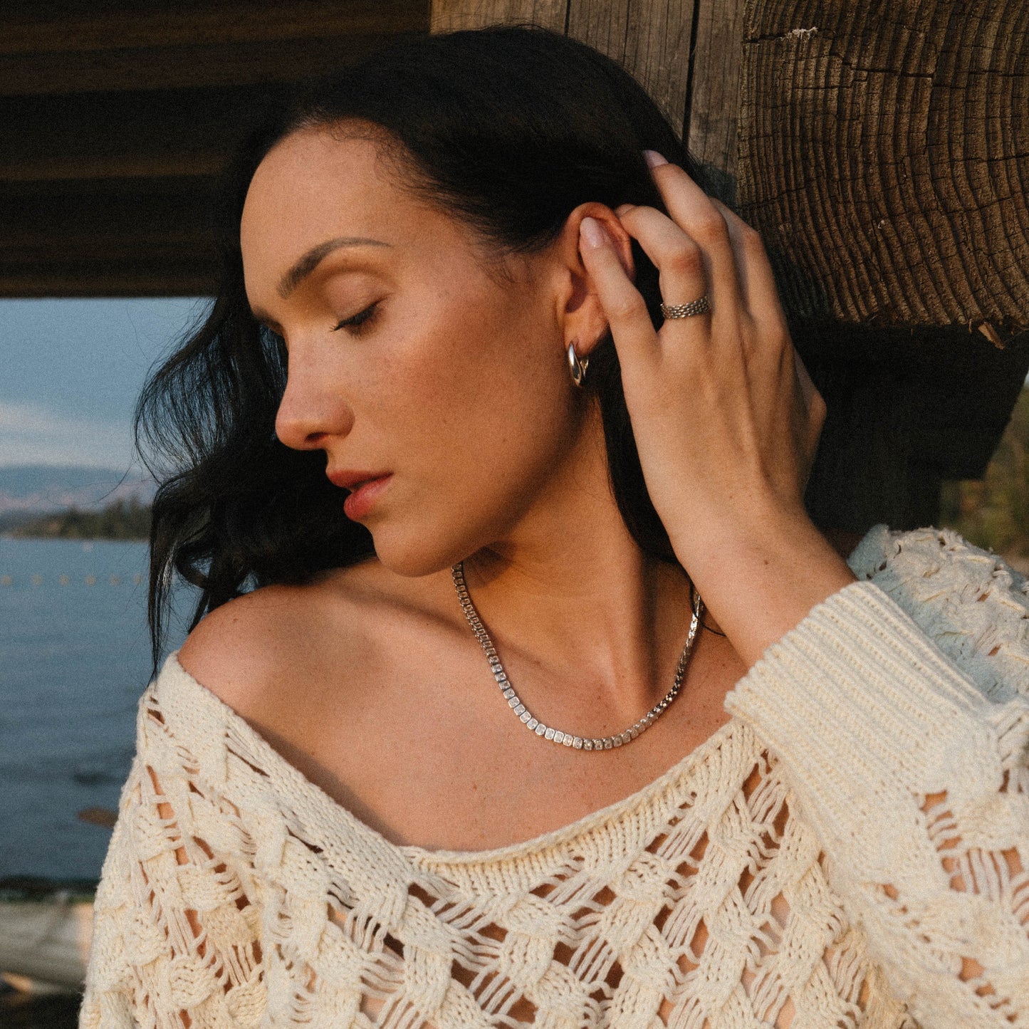 Wavy Hoop Earrings