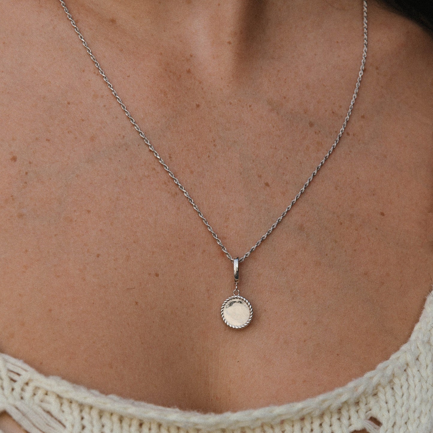 Engravable Round Disc Charm