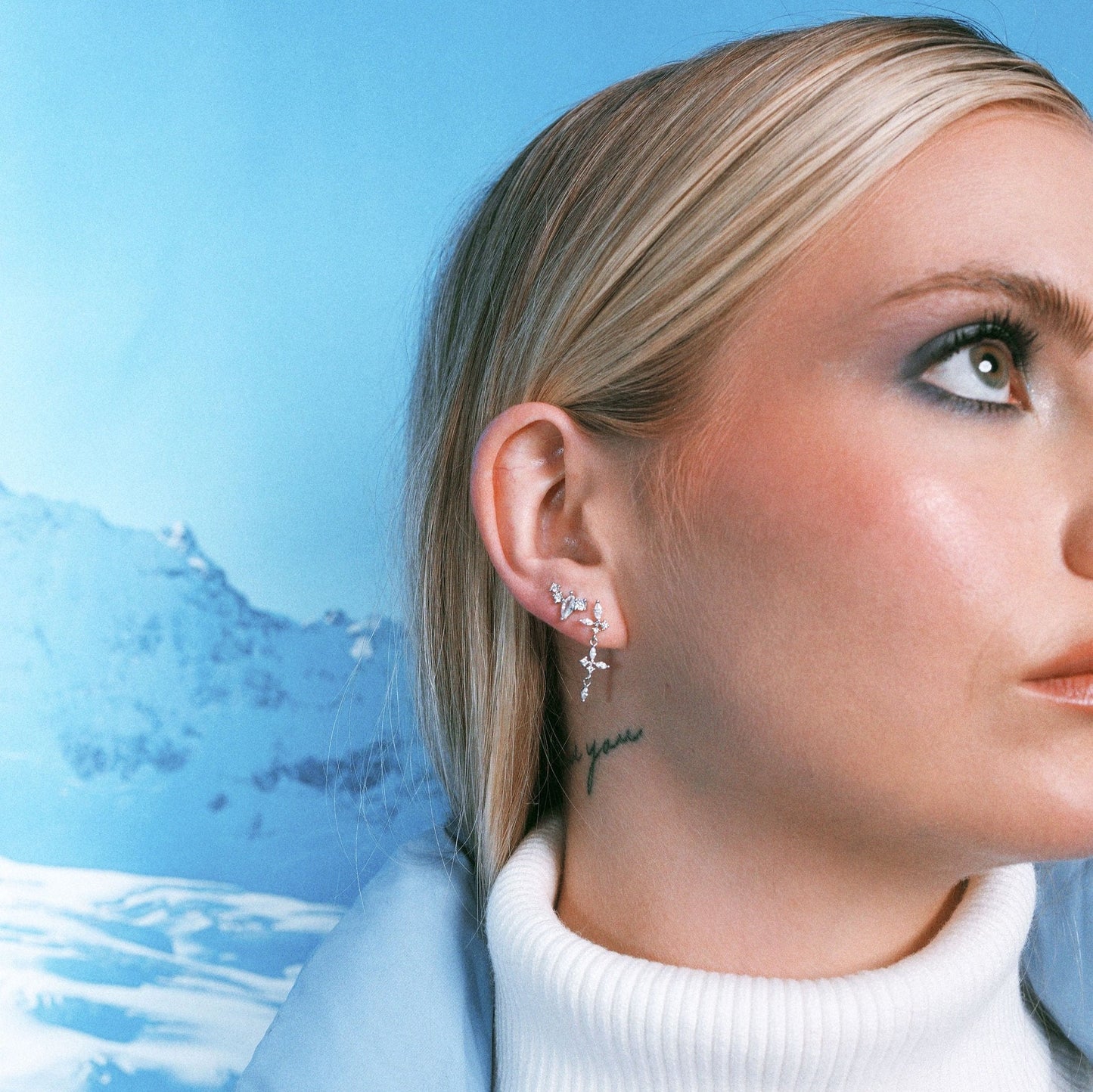 Icy Climber Stud Earrings