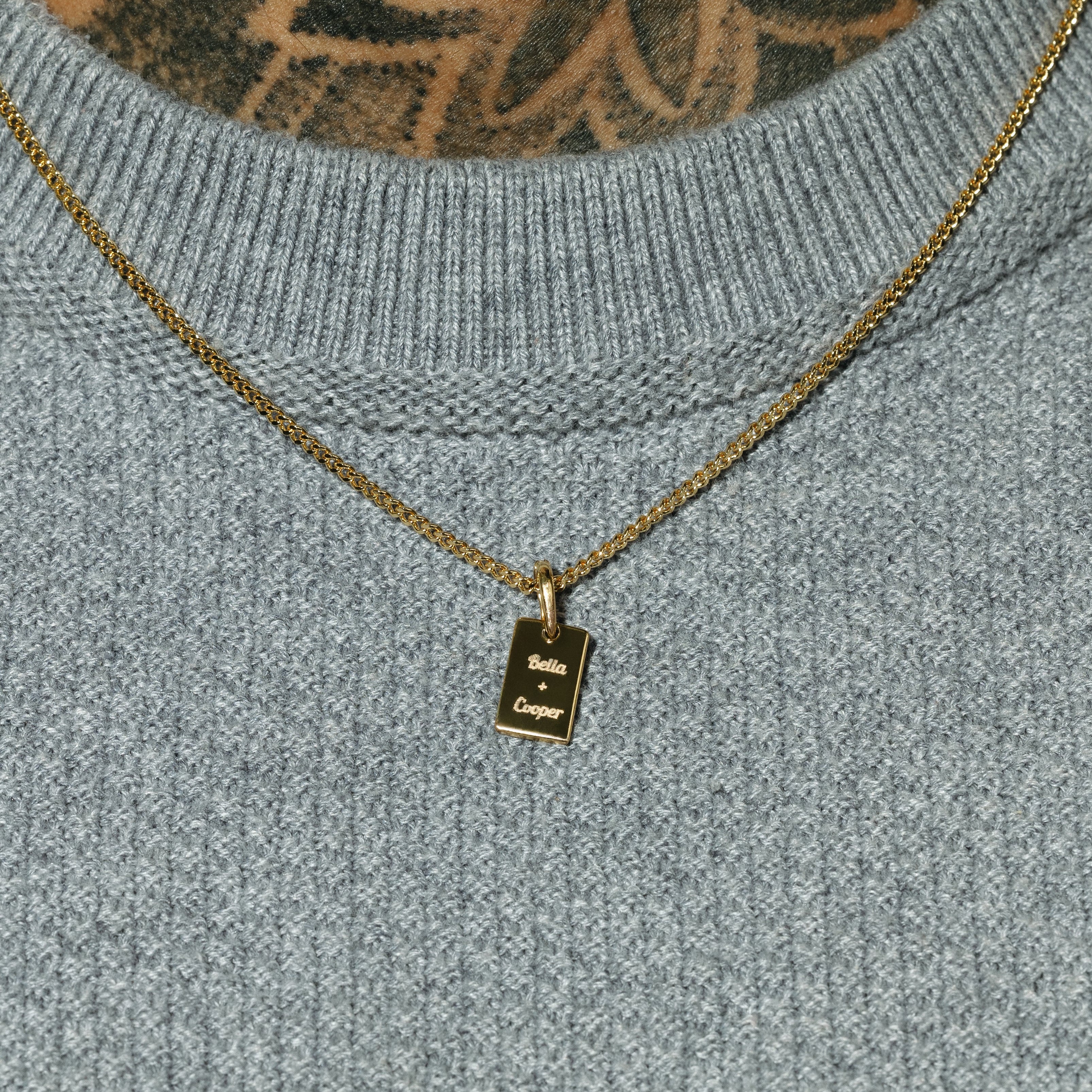 Dog Tag Charm - Engravable