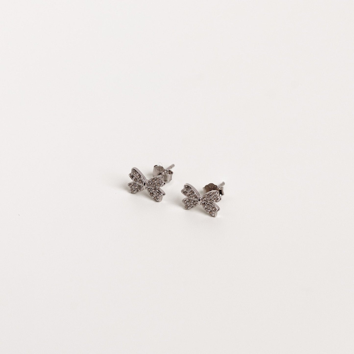 Demure Bow Stud Earrings
