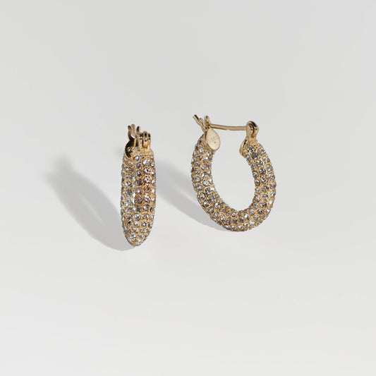 Chloe Pave Hoop Earrings