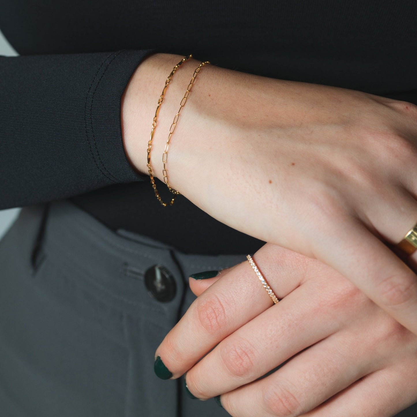 Mini Paperclip Chain Bracelet