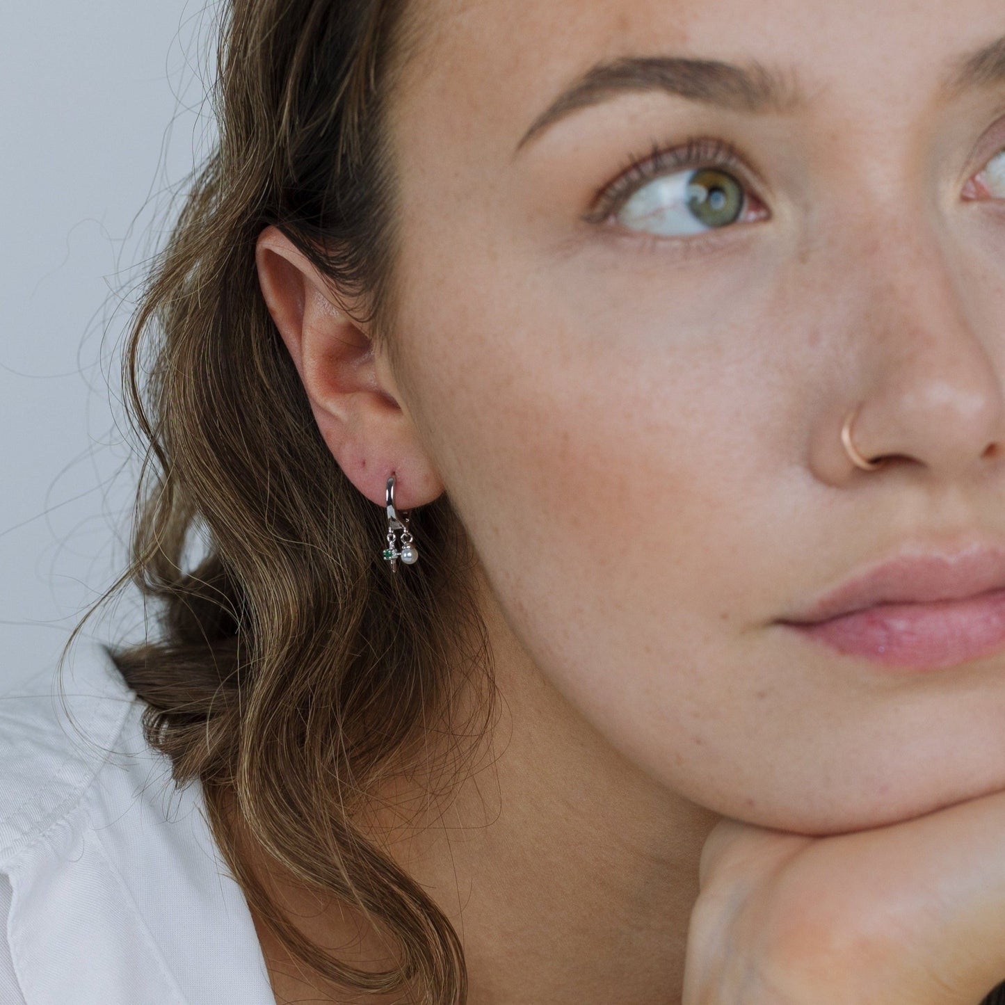 Stevie Huggie Earrings | Hypoallergenic Earrings | Earrings for Sensitive Ears