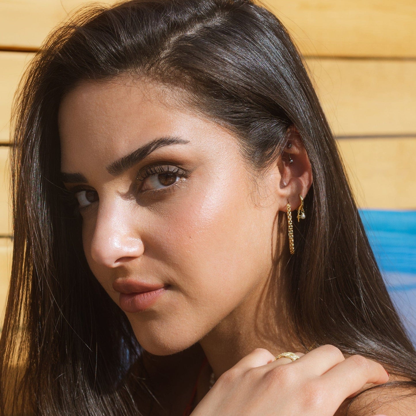 Stevie Huggie Earrings | Hypoallergenic Earrings | Earrings for Sensitive Ears