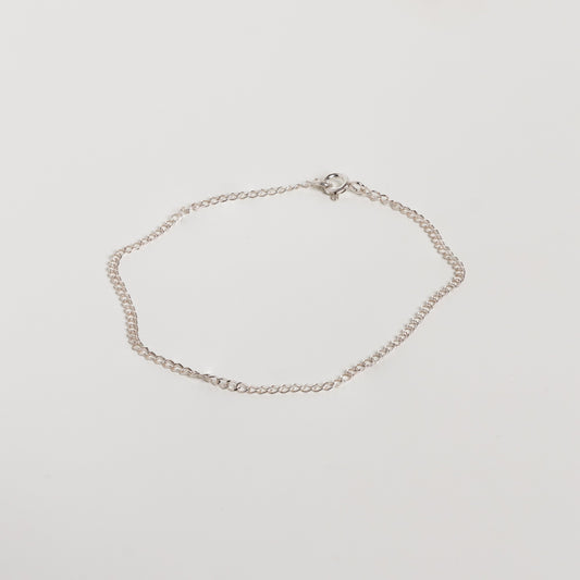 Flat Curb Chain Bracelet