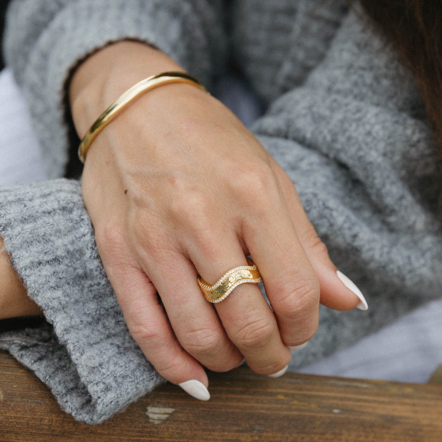 Pave Wave Ring
