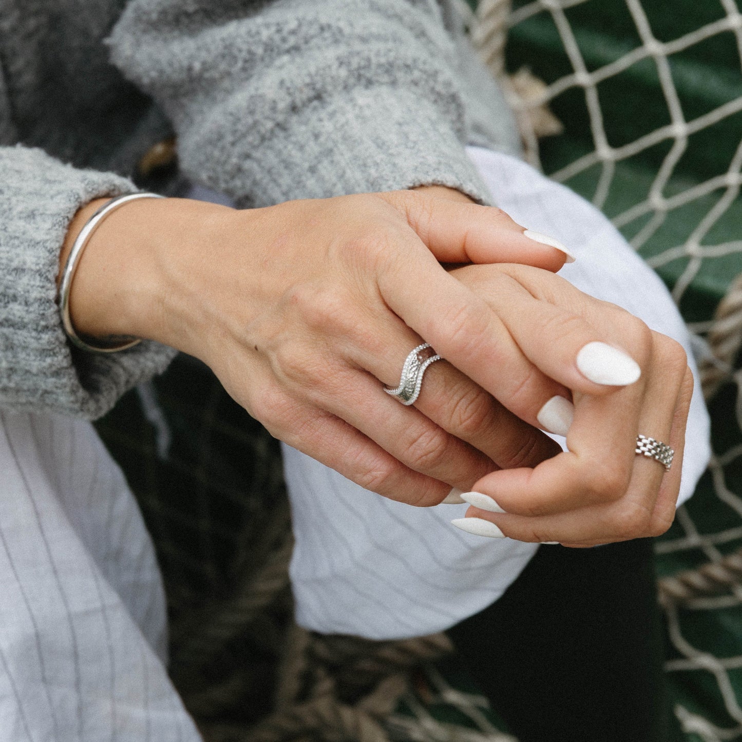 Pave Wave Ring