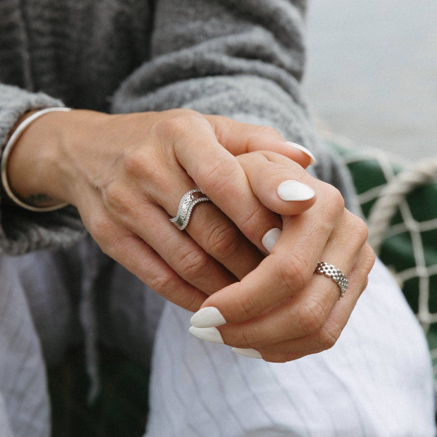 Pave Wave Ring