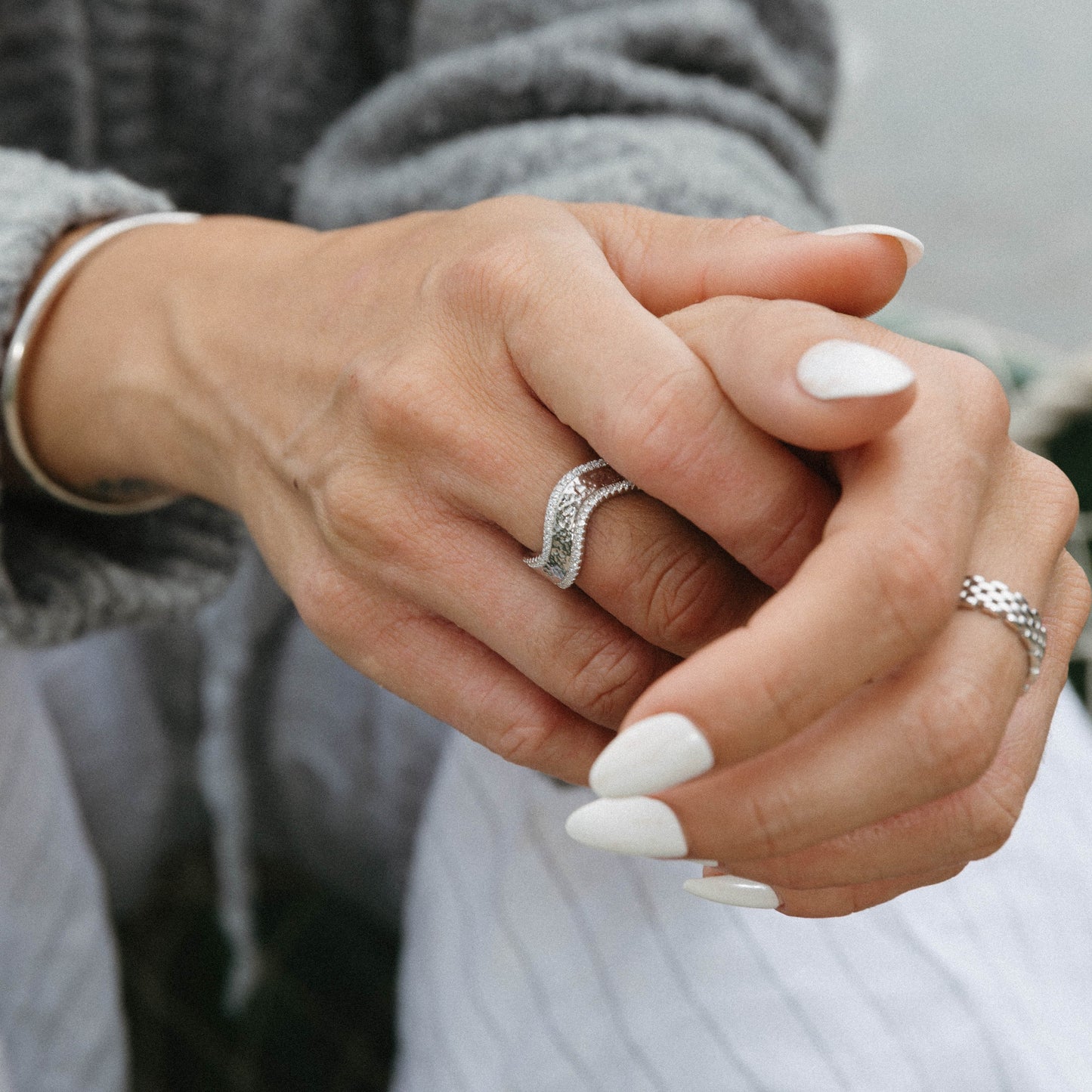 Pave Wave Ring
