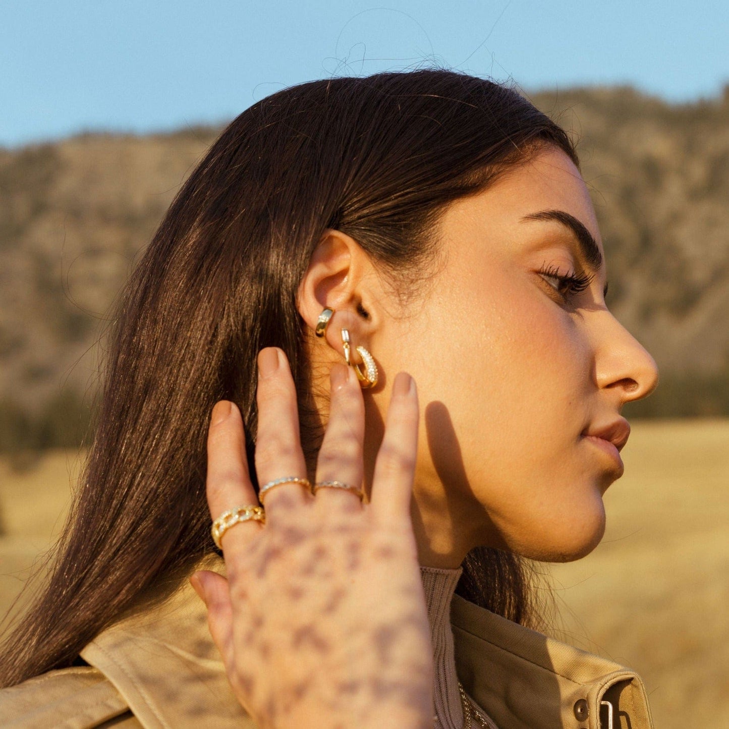Sloane Stud Earrings | Hypoallergenic Earrings | Earrings for Sensitive Ears