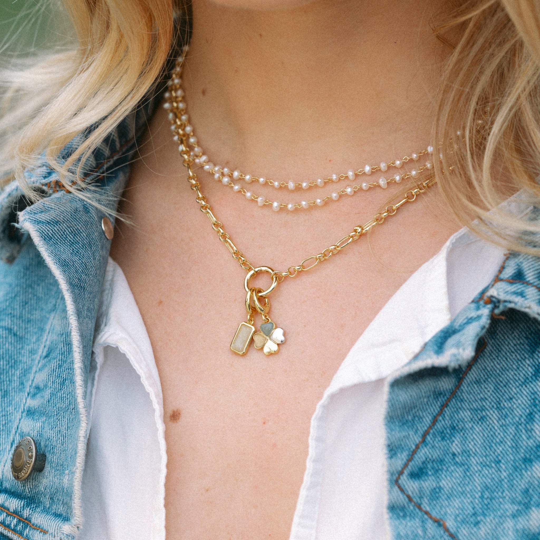 Lucky Clover Charm - Engravable