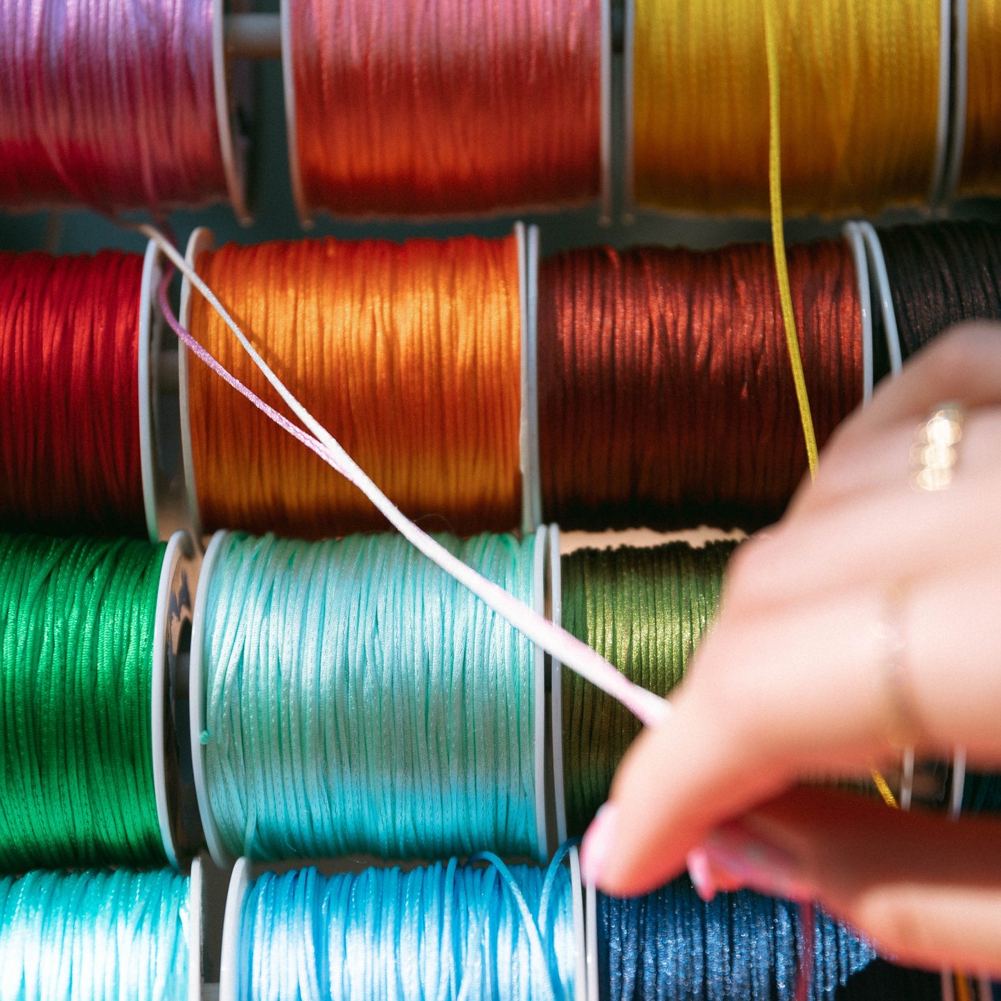 Valentine's Day Satin Cord Necklace Making Workshop