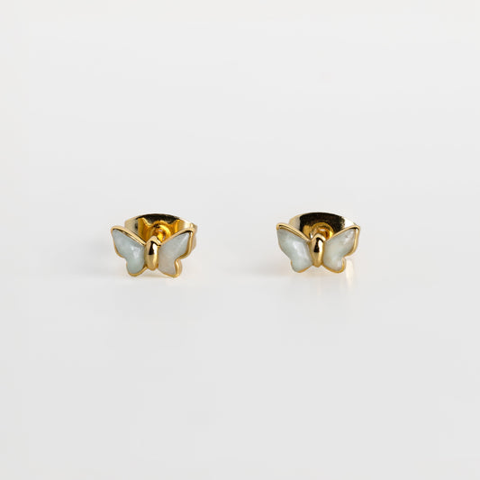 Jade Butterfly Studs