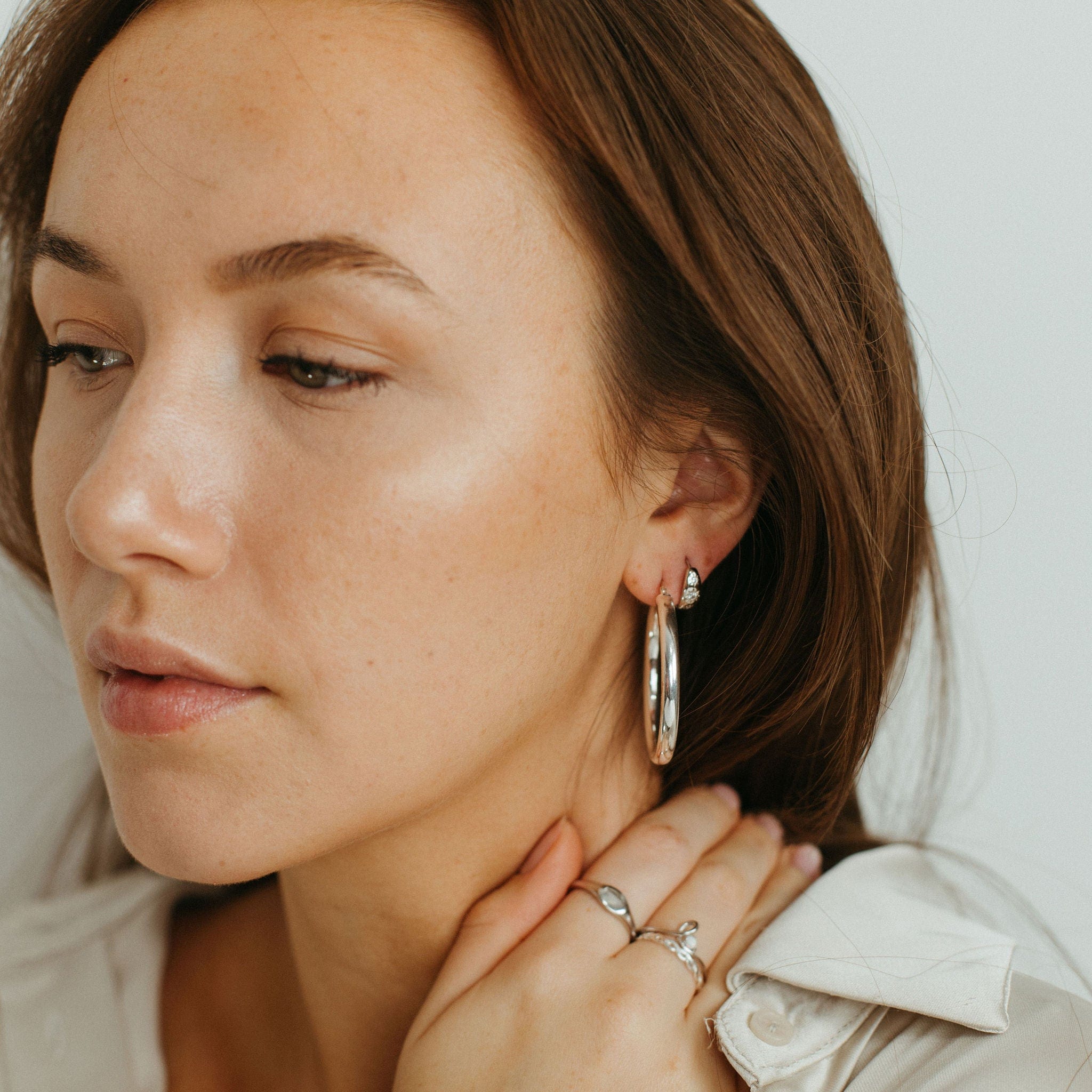 Chunky Charlie Hoops