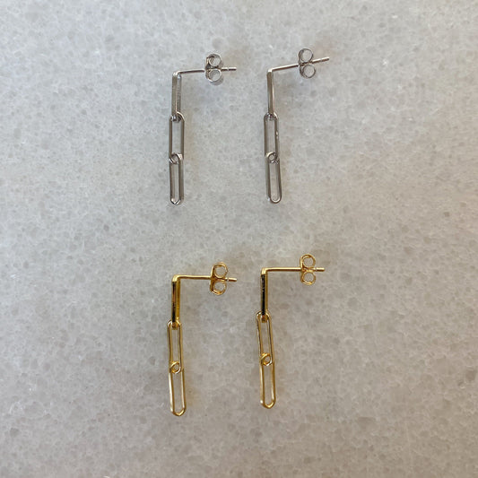 Paperclip Chain Studs